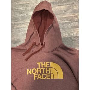 The North Face Pullover Hoodie XL Red-Brown Gold Logo | Gorpcore Outdoor Style